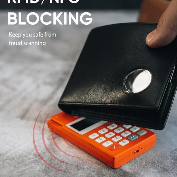 Wallet for‎ Men Genuine Leather Bifold Wallet with AirTag Holder RFID Blocking - Picture 5 of 7